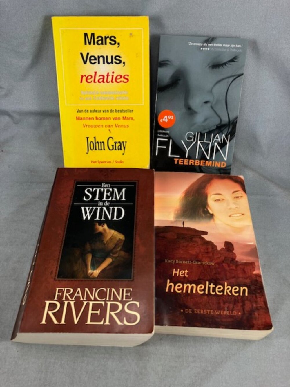 4 Dutch language Books for Adults Teerbemind Het Hemelteken Stem in de Wind
